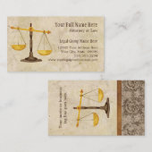 Procureur advocaat Rechtspraktijk rechter-symbool Visitekaartje (Voorkant / Achterkant)