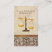 Procureur advocaat Rechtspraktijk rechter-symbool Visitekaartje (Achterkant)