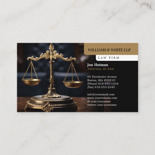 Procureur bij wet | Adviserende beroepsbeoefenaar Visitekaartje (Voorkant)