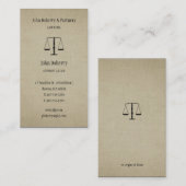 Procureur bij wet | Advocaat Visitekaartje (Voorkant / Achterkant)