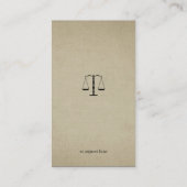 Procureur bij wet | Advocaat Visitekaartje (Achterkant)