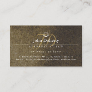 Procureur bij wet   Advocaat Visitekaartje