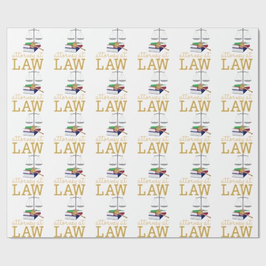 procureur bij wet cadeaupapier (Vlak)