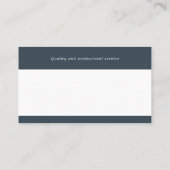 Procureur bij wet | Elegant donker grafiet Visitekaartje (Achterkant)