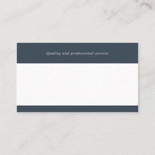 Procureur bij wet | Elegant donker grafiet Visitekaartje (Achterkant)