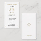 Procureur bij wet | Elegant Gold Black Visitekaartje (Voorkant / Achterkant)