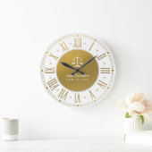 procureur bij wet | Elegant Gold en White Grote Klok (Huis)