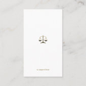 Procureur bij wet | Elegant Gold Visitekaartje (Achterkant)