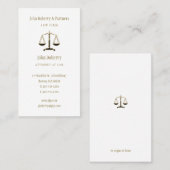 Procureur bij wet | Elegant Gold Visitekaartje (Voorkant / Achterkant)