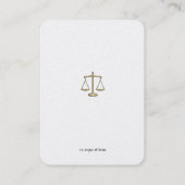 Procureur bij wet | Elegant Gold Visitekaartje (Achterkant)