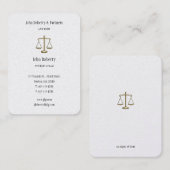 Procureur bij wet | Elegant Gold Visitekaartje (Voorkant / Achterkant)
