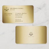Procureur bij wet | Elegant Gold Visitekaartje (Voorkant / Achterkant)