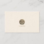 Procureur bij wet | Elegant Gold Visitekaartje (Achterkant)