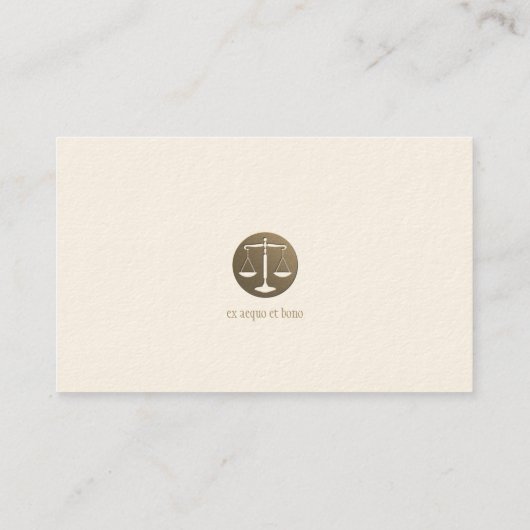 Procureur bij wet | Elegant Gold Visitekaartje (Achterkant)