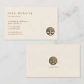 Procureur bij wet | Elegant Gold Visitekaartje (Voorkant / Achterkant)