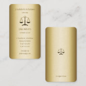 Procureur bij wet | Elegant Gold Visitekaartje (Voorkant / Achterkant)