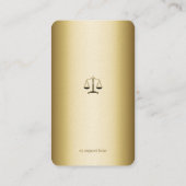 Procureur bij wet | Elegant Gold Visitekaartje (Achterkant)