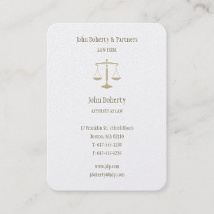 Procureur bij wet   Elegant Gold Visitekaartje