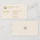 Procureur bij wet | Elegant Gold Visitekaartje (Voorkant / Achterkant)