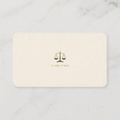 Procureur bij wet | Elegant Gold Visitekaartje (Achterkant)