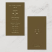Procureur bij wet | Elegant Gold Visitekaartje (Voorkant / Achterkant)