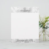 procureur bij wet Elegant Marble Texture Lawyer Gepersonaliseerd Briefhoofd (Staand voorkant)
