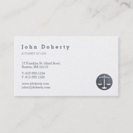 Procureur bij wet | Elegant Platinum Visitekaartje