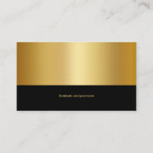 Procureur bij wet | Elegant Professional Gold Blac Visitekaartje (Achterkant)