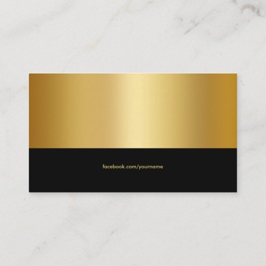 Procureur bij wet | Elegant Professional Gold Blac Visitekaartje (Achterkant)