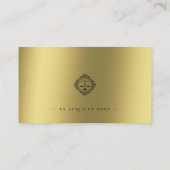 Procureur bij wet | Elegant Scales Black Gold Visitekaartje (Achterkant)