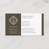 Procureur bij wet | Elegant Scales Visitekaartje (Voorkant)