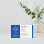 Procureur bij wet | Elegant schalen donkerblauw Visitekaartje (Staand voorkant)