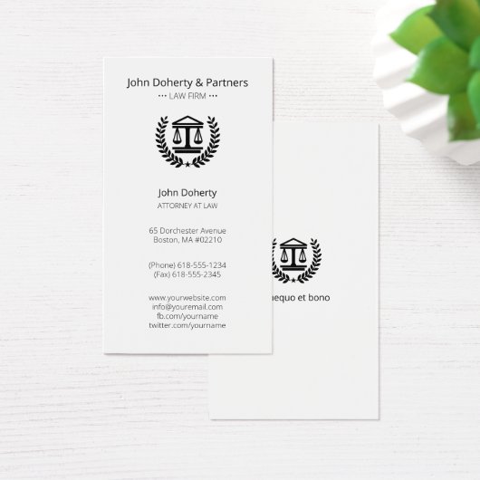 Procureur bij wet | Elegant Visitekaartje (Bureau)