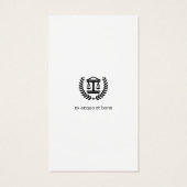 Procureur bij wet | Elegant Visitekaartje (Achterkant)