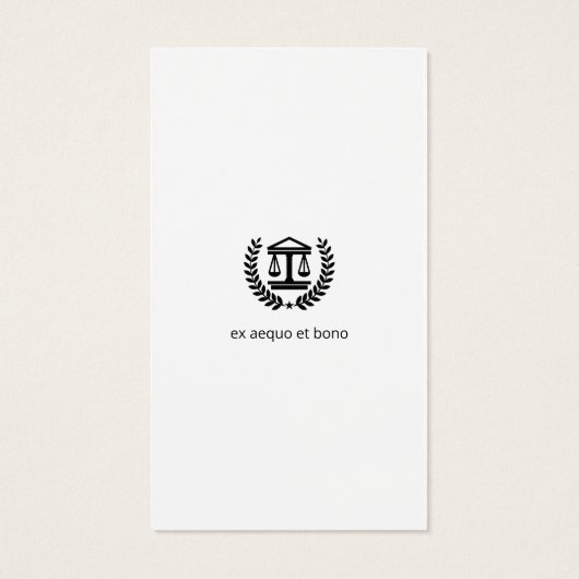 Procureur bij wet | Elegant Visitekaartje (Achterkant)