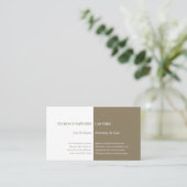 Procureur bij wet | Gewoon goud Visitekaartje (Staand voorkant)