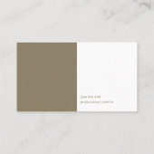 Procureur bij wet | Gewoon goud Visitekaartje (Achterkant)