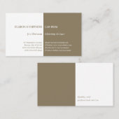 Procureur bij wet | Gewoon goud Visitekaartje (Voorkant / Achterkant)