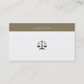 Procureur bij wet | Golden Initialen Visitekaartje (Achterkant)