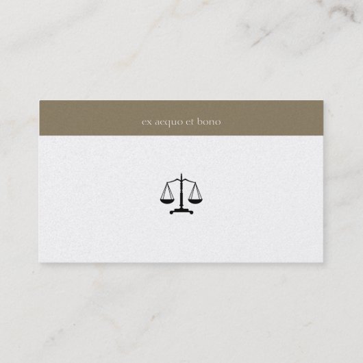 Procureur bij wet | Golden Initialen Visitekaartje (Achterkant)