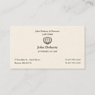 Procureur bij wet   Klassieke advocaat Visitekaartje