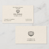 Procureur bij wet | Klassieke advocaat Visitekaartje (Voorkant / Achterkant)