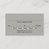 Procureur bij Wet Modern Gray Benoeming Visitekaartje (Achterkant)