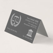 Procureur bij Wet Modern Gray Benoeming Visitekaartje (Voorkant)