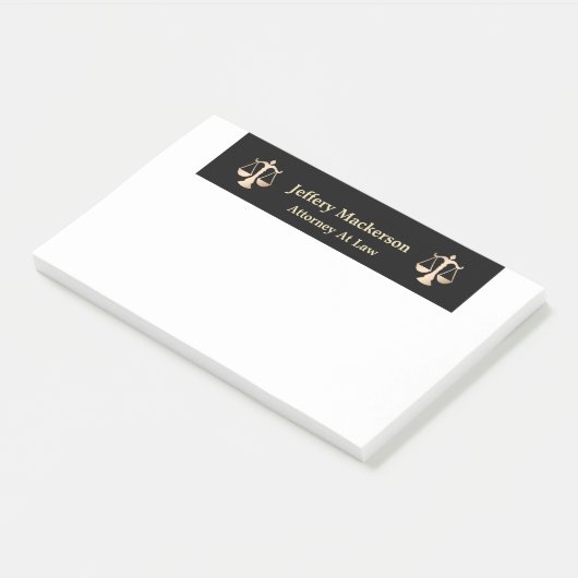 procureur bij Wet Modern Professional Post-it® Notes (Schuin)