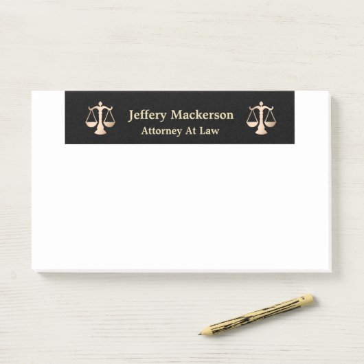 procureur bij Wet Modern Professional Post-it® Notes (Op bureau)