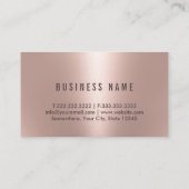 procureur bij Wet Modern Roos Gold Lijst Advocaat Visitekaartje (Achterkant)