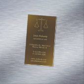 Procureur bij wet | Perfect Golden Scales of Justi Visitekaartje Magneet (Voorbeeld)