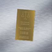 Procureur bij wet | Perfect Golden Scales of Justi Visitekaartje Magneet (Voorbeeld)