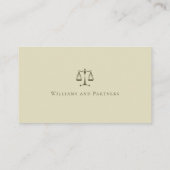 Procureur bij wet | Professionele advocaat Visitekaartje (Achterkant)